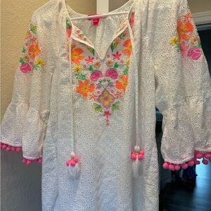 Lilly Pulitzer Embroidered Shirt